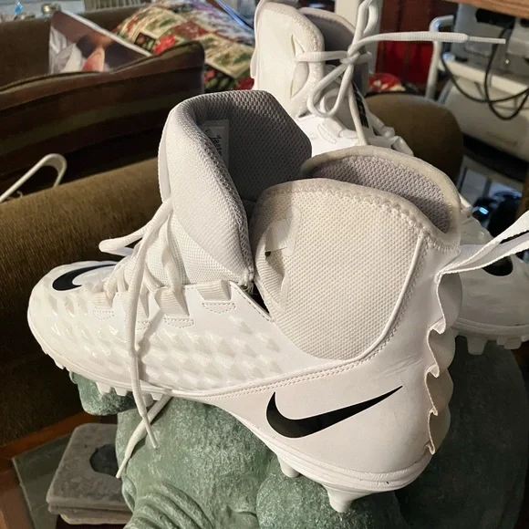 Nike Men’s Force Savage Varsity 2 High Top Football Cleats White Propulsion 7.5 - Picture 5 of 8